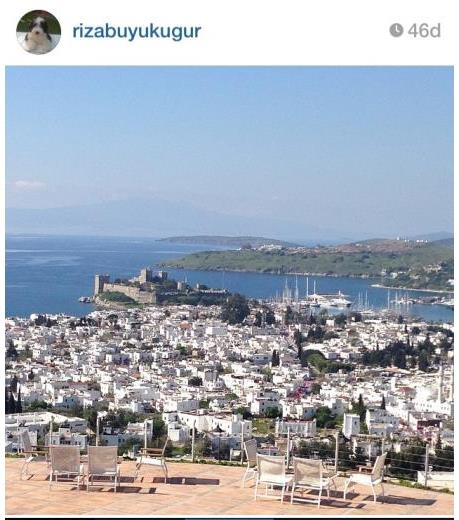 nl mekn iletmecisi Rza Bykuur The Marmara Bodrum'dan kahvalt fotorafn paylat.