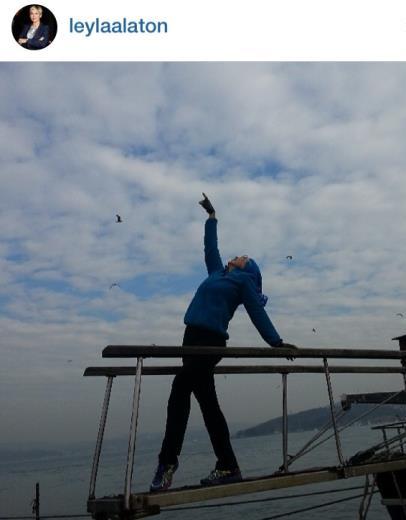 Alarko Ynetim Kurulu yesi Leyla Alaton, sabah Boaz?da yaam iin krederken...