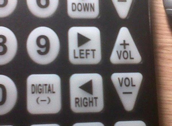 Solu gsteren okun altnda sa, sa gsteren de ise sol yazyor.