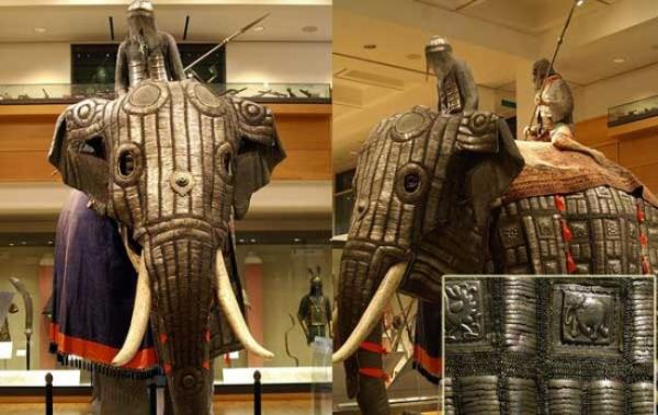 Hindistan'da 17. yzyldan kalma sava fili zrh.. 5 bin 840 metal plakadan oluan zrhn arl 118 kilogram.