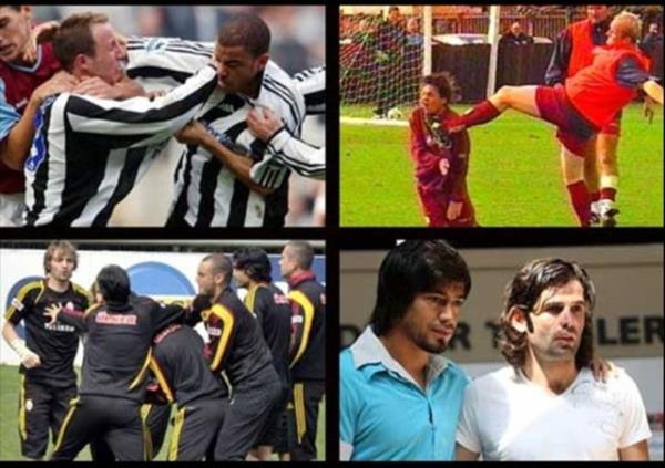 Derbi ncesi Veli Kavlak ile Uur Boral'n kavgas byk yank uyandrmt. Ancak bu sahalarda grlen ilk olay deildi. te unutulmaz kavgalar...