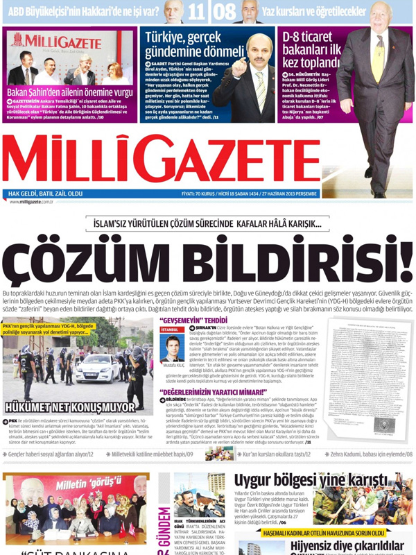 <b> Milli Gazete </b>