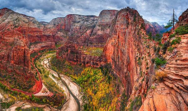 79. Angels Landing, Zion Ulusal Park, Utah, Arizona, ABD