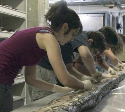 Dev pitonu ikiye ay�rd�lar