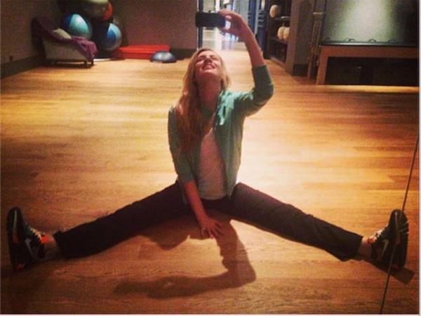 DERYA ENSOY Aksam sporu selfiesi