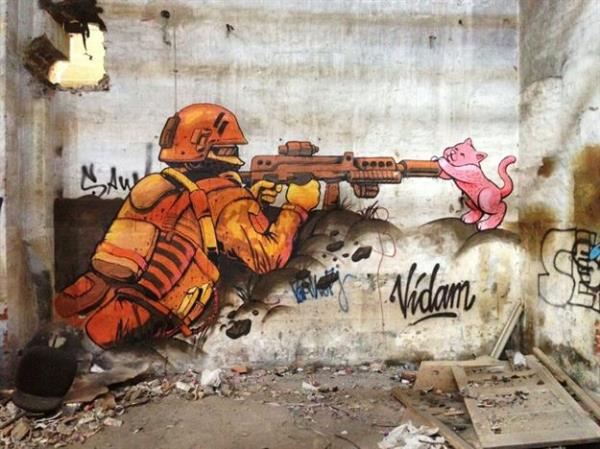 Dnyann farkl yerlerinden 35 mkemmel sokak sanat rnei...