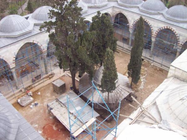 Fatih Camii'nin restore edilirken �ekilen bir foto�raf�...