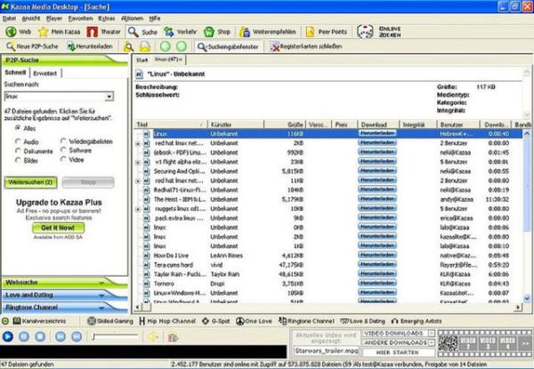 <p>14. Kazaa </p>  imdinin torrentilerinin, itunes'cularnn asla bilemeyecei bir yaplanma.