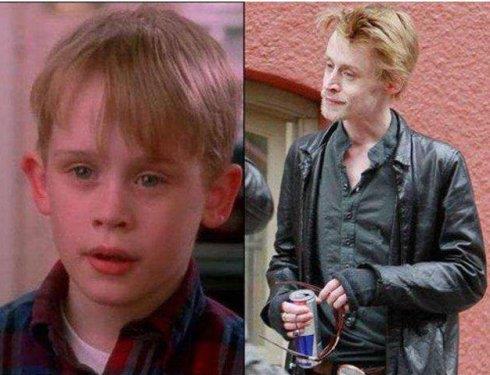 <p><b>Macaulay Culkin</b></p>  ABD'li oyuncu. Culkin, Evde Tek Ba��na, Evde Tek Ba��na 2 ve Richie Rich filmlerinde rol ald�. Oyuncu Mila Kunis ile 2002-2010 y�llar� aras�nda beraberlik ya�ad�.34 ya��nda olan akt�r madde ba��ml�s� oldu�u i�in daha �ok ya�lanm�� g�r�n�yor.