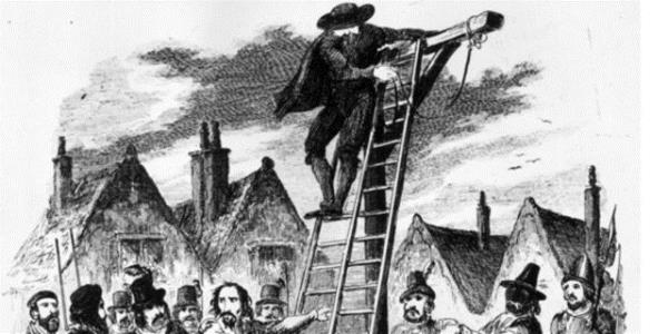 Fawkes halk�n �n�nde idam edildi...