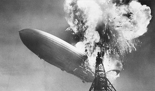 16. Alman zeplini Hindenburg'un hidrojen ile doldurulmas
