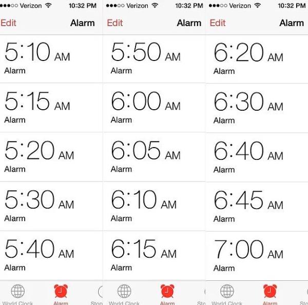 16. Uyanmak iin tonlarca alarm kurmak zorunda kaldnzda