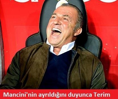 Galatasaray'n Mancini ile yollarn ayrmasnn ardndan sosyal medya ykld.