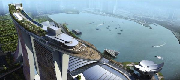 Marina Bay Sands Hotel SkyPark - Sonsuzluk havuzu