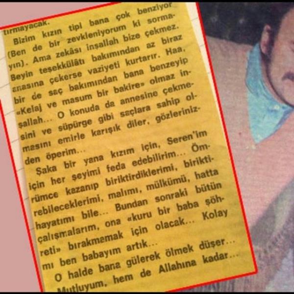 <br>SEREN SERENGL </br>Yine babalar gunu yine yoksun ve yine ezberimdeki mektubun kutlu olsun babacigim cok ozledim