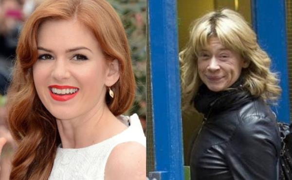<br><b>Isla Fisher ve Hannah Waterman</b></br>  Fisher ve Waterman 1975 ylnda dnyaya geldi. Ama ar kilo kayb ve hzl hayat yznden Waterman daha yal grnyor.