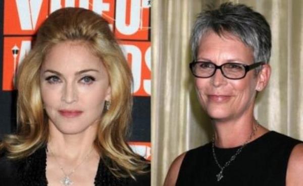 <br><b>Madonna ve Jamie Lee Curtis</b></br>  Her ikisi de 1958 doumlu. Ama Madonna hem tbbn olanaklarndan yararlanyor, hem de bir spor bamls. Estetik operasyolara kar olduunu syleyen Curtis ise kendini doal yalanma srecine brakt.