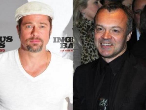 <br><b>Brad Pitt ve Graham Norton</b></br>  ki nl de 1963 ylnda dnyaya geldi. Ama Pitt yatndan daha gen grnyor.