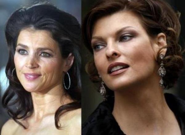 <br><b>Julia Ormand ve Linda Evangelista</b></br>  Biri sinemann deneyimli oyuncularndan Julia Ormand (solda) dieri de podyumlarn efsane mankenlerinden Linda Evangelista. Her ikisi de 1965 doumlu. Ama biri dierinden daha gen grnyor. Ormond, kendini doal yalanma ritmine brakm ve krklklarna kar herhangi bir estetik mcadeleye girimemi. Ama nedense yzn yandan beklenmeyecek kadar fazla krklk teslim alm. Evangelista ise her ne kadar olgunluunu yanstsa da genliindeki kadar taze grnyor.