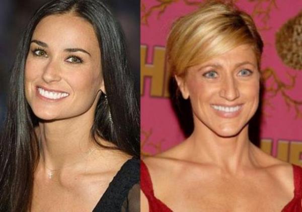 <br><b>Demi Moore ve Eddie Falco</b></br>  1963 doumlu yldzlar yanyana gelince biri dierinin ablas gibi grnyor.