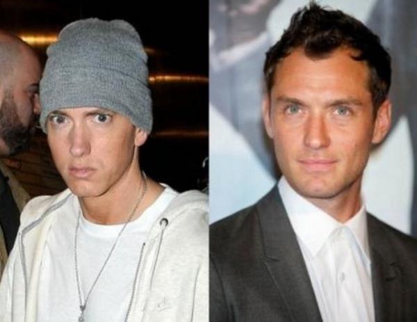 <br><b>Eminem ve Jude Law</b></br>  kisi de 1972 doumlu. Ama yaad zor hayat Eminem'in yznde derin izler brakm.