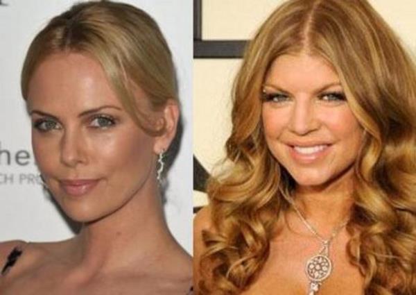 <br><b>Charlize Theron ve Fergie</b></br>  Theron yat Fergie'den de daha gen grnyor.
