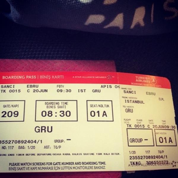 <br>EBRU ANCI</br>  Hem cekim icin hemde Dunya kupasini izlemek icin ben brezilyaya kacar