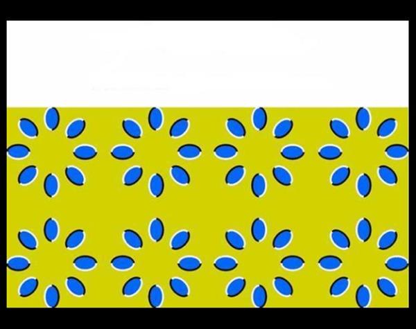 Yine hareketsiz bir resim ve siz yine hareket ettiini dnyorsunuz. Peki bu nasl oluyor derseniz. Gzlerinizin beyninize yollad optik yansma onu hareket ediyormu gibi grmenize sebep oluyor.