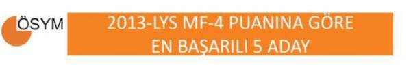 te LYS birincileri
