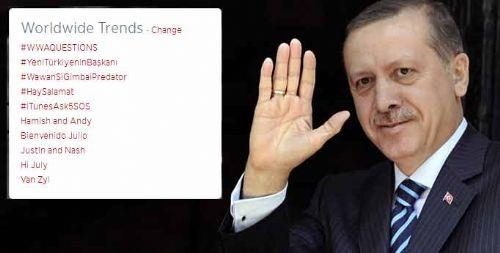 <p><b>Erdoğan, Dünya TT listesinde!</b></p>