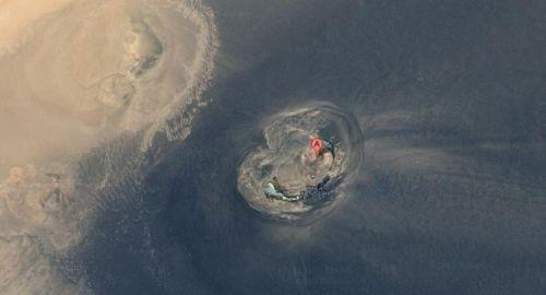 4 km apndaki vadi uzaydan da rahatlkla grlebiliyor.