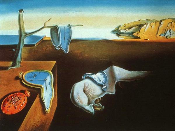 <br><b>Dali - Persistence of Memory (1931)</b></br>  'Bellein Azmi' adndaki eser 'Eriyen Saatler' adyla da bilinmektedir. Salvador Dali'nin en bilinen eseridir. nl gerekst tabloda yumuaklk ve sertlik anlayna k tutulmutur. Resmin merkezinda canavara betimlemesine rastlanr ve bu Dali'nin birok eserinde bulunur. Sanatnn kendisini betimledii algsna yol amtr. New York'ta The Moders Art Galery'de sergilenmektedir.