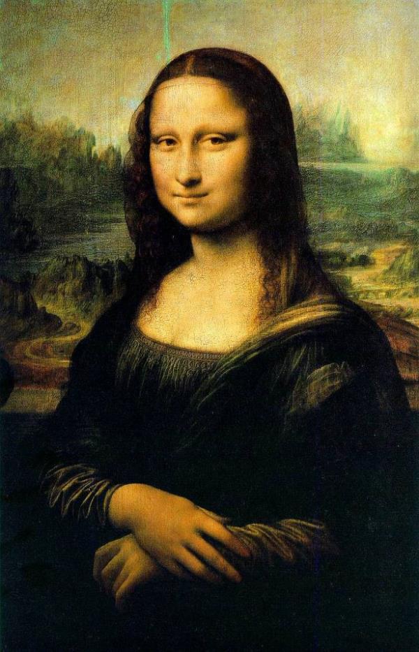 <br><b>Leonardo da Vinci - Gioconda/ Mona Lisa (1505) - Louvre, Paris</b></br>  Tabloda oturmu bir bayan resmedilmitir, bayann yznn kime ait olduu hala gizemini korumaktadr.Yz ifadesindeki belirsizlik, kompozisyonundaki antsallk, atmosferdeki ilginlikler, tablo hakkndaki almalar devam ettirmektedir.Paris'te Louvre mzesinde sergilenmektedir.