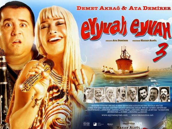 <br><b>"Eyyvah Eyvah 3"</b></br>  uzun zamandr yerini koruyan yerli komedi filmlerinden Eyyvah Eyvah 3 ikinci,