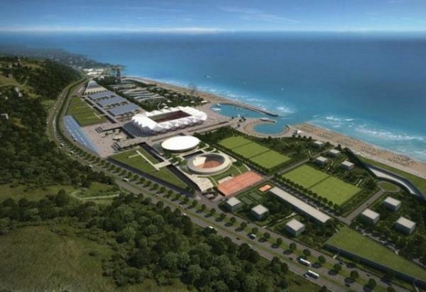 <p><b>TRABZON'UN DNYA HARKAS STADYUMU:</b></p> Akyaz'da 795 dnm deniz dolgusu yaplarak 458 dnm arazi zerine ina ediliyor. 40 bin seyirci kapasiteli. Stadyumun tribn altlar dahil olmak zere tm etraf bir spor kompleksine dntrlyor.