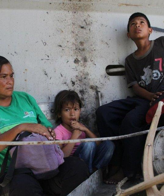 Trene en fazla yolcu Meksika'nn Chiapas eyaletinden biniyor.