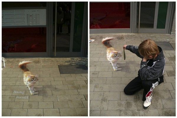 Sokak sanatlarnn izdii hayvan figrleri gereklerini aratmyor.