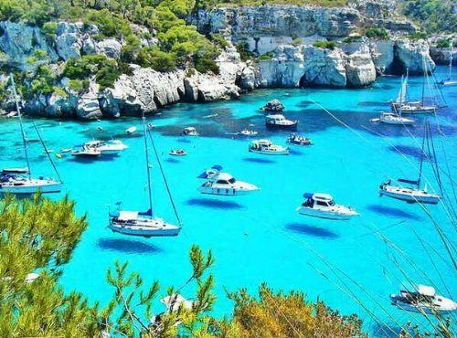 spanya'ya ait olan Menorca Adas'ndan mkemmel bir fotoraf