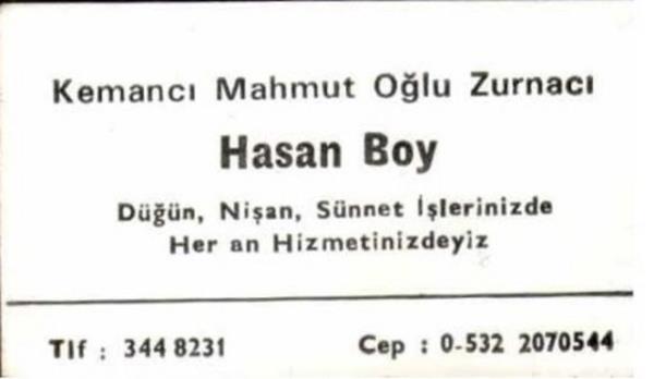 Hayattaki son R&B zurnac Hasan Boy