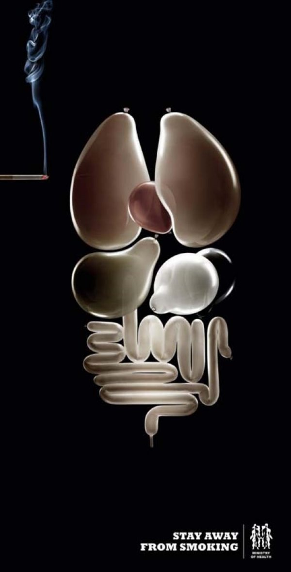 Sigarann zararlarn anlatan afiler