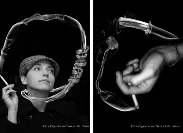 Sigarann zararlarn anlatan afiler