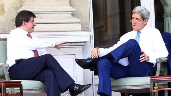 Dileri Bakan Ahmet Davutolu bugn ABD'li mevkida John Kerry ile atekesi grmek zere Paris'te bulutu.