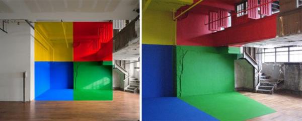 Dnyaca nl Fransz sanat GeorgesRousse perspektif tabanl optik illzyonlar yaratarak herkesi hayran brakyor.