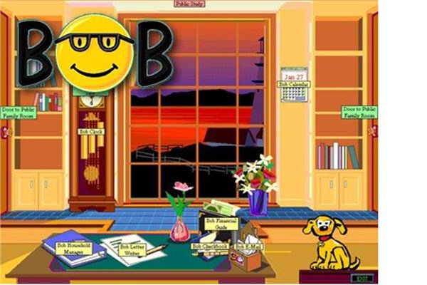 <br><b>1995 - Microsoft Bob</b></br>  Bill Gates'in ei Melinda'nn ynetiminde gelitirilen proje 1995'te piyasaya srldkten 1 sene sonra geri ekildi.