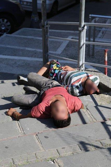 Bu srada 112 Acil Servis ekibinden bir personelin, telefon ile komuta merkezine ahslarn bonzai kullandklar bilgisini aktard grld.