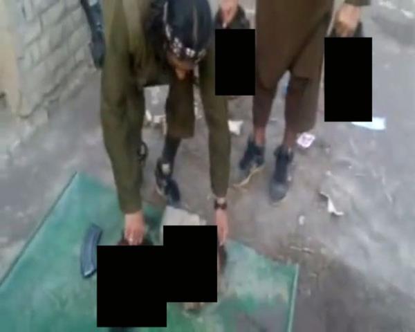 Grntlerde rgt militanlarnn yapt vahet gzler nne seriliyor.