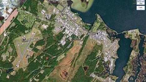 <p><b>The Aberdeen Proving Grounds, Maryland</b></p>  Sansrl yerlerin bir ou Maps'de dk znrlkte grnyor. Resmin en kuzeyinde olduka dk znrlkte ve bulanklatrlm blgeyi grmeniz mmkn.