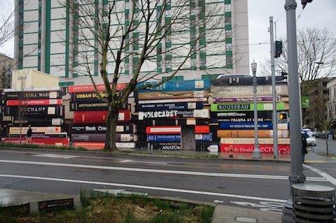 Oregon'da bir duvar resmi.