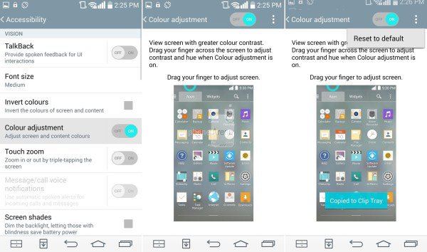 <p><b>Ekran rengi tonunu deitirme</b></p>    Ayarlar, Genel, Eriilebilirlik ve Renk ayarlamalarna gidin. Fonksiyonu an ve kontrast ve renk tonunu ayarlamak iin parmanz srkleyin. Varsaylan ekranna geri sfrlamak iin ya da sadece tekrar fonksiyonu kapatmak iin ise  kare mensn kullann.