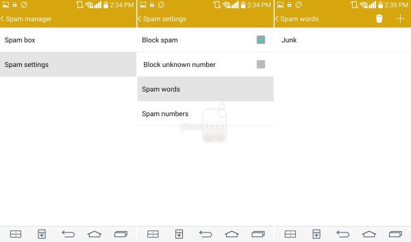 <p><b>Mesajn spam filtresini ayarlayn</b></p>    Metin mesajlama uygulamasnda spam ierik iin iletileri denetleyen bir dahili spam filtresi mevcut. Bu filtre ayn zamanda sizin tarafnzdan tanmlanm belirli kelimeleri ieren mesajlar engellemenizi salar. Mesajlama uygulamasn atktan sonra  nokta dmesine dokunun ve 'Spam yneticisi'  seeneine dokunun. 'Spam Ayarlar'na dokunun ve 'Spam szckleri' seeneinde grmek istemediiniz kelimeleri ekleyin. Spam filtresi de telefonunuza bilinmeyen, ya da belirli saylarn kapal mesajlar nleyebilir. Bu seenekler ayn Spam ayarlar mensnde bulunmaktadr.